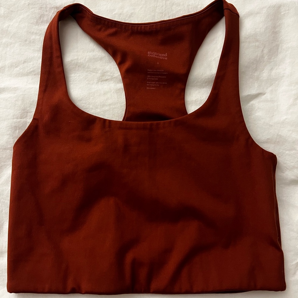 Girlfriend Collective Red Sports Bra